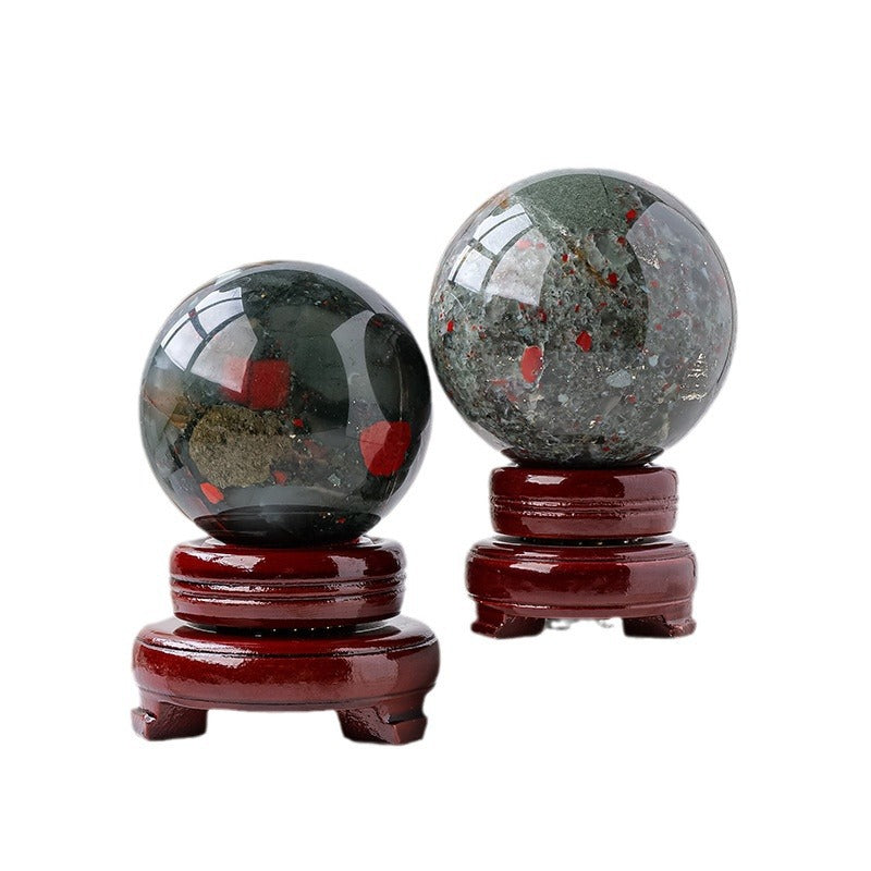 Natural African Blood Stone Crystal Ball/sphere