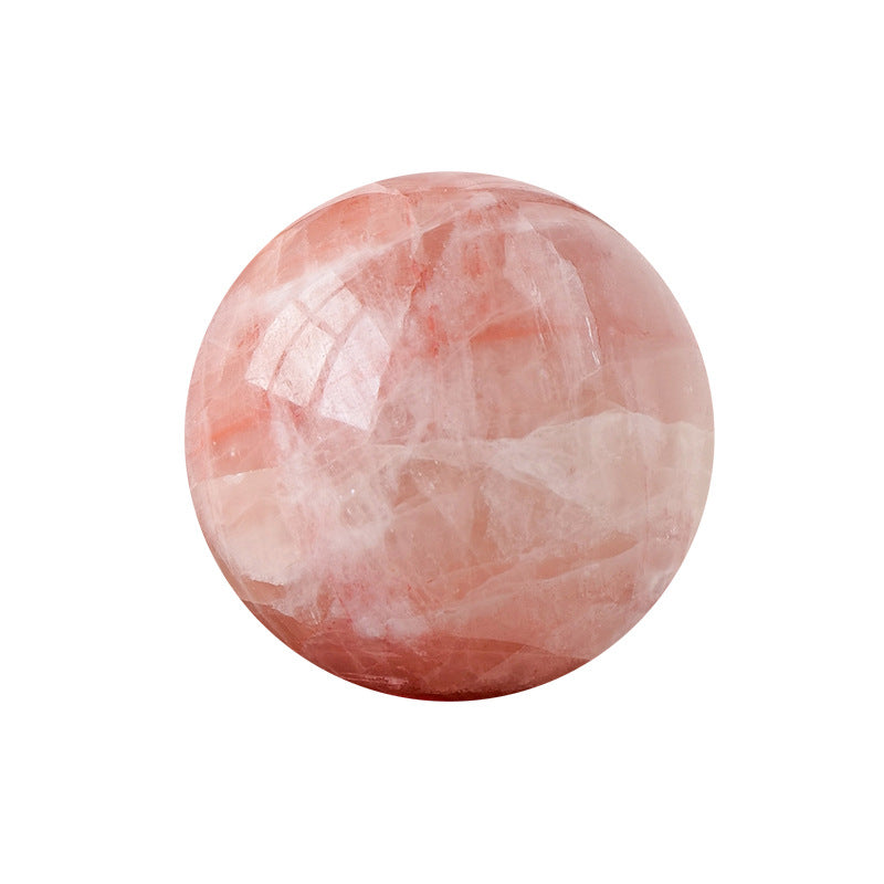 Red calcite crystal ball/sphere