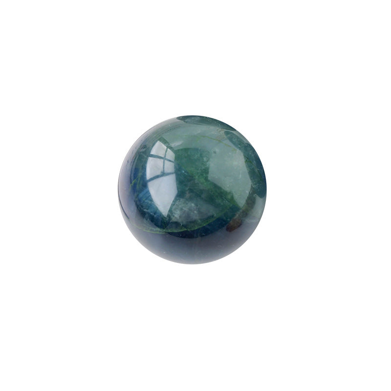 Natural crystal blue-green fluorite ball/sphere