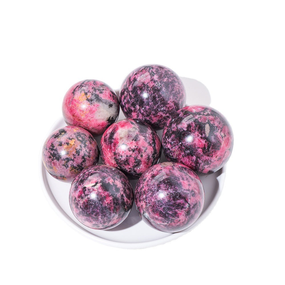 Natural Rhodonite ball/sphere