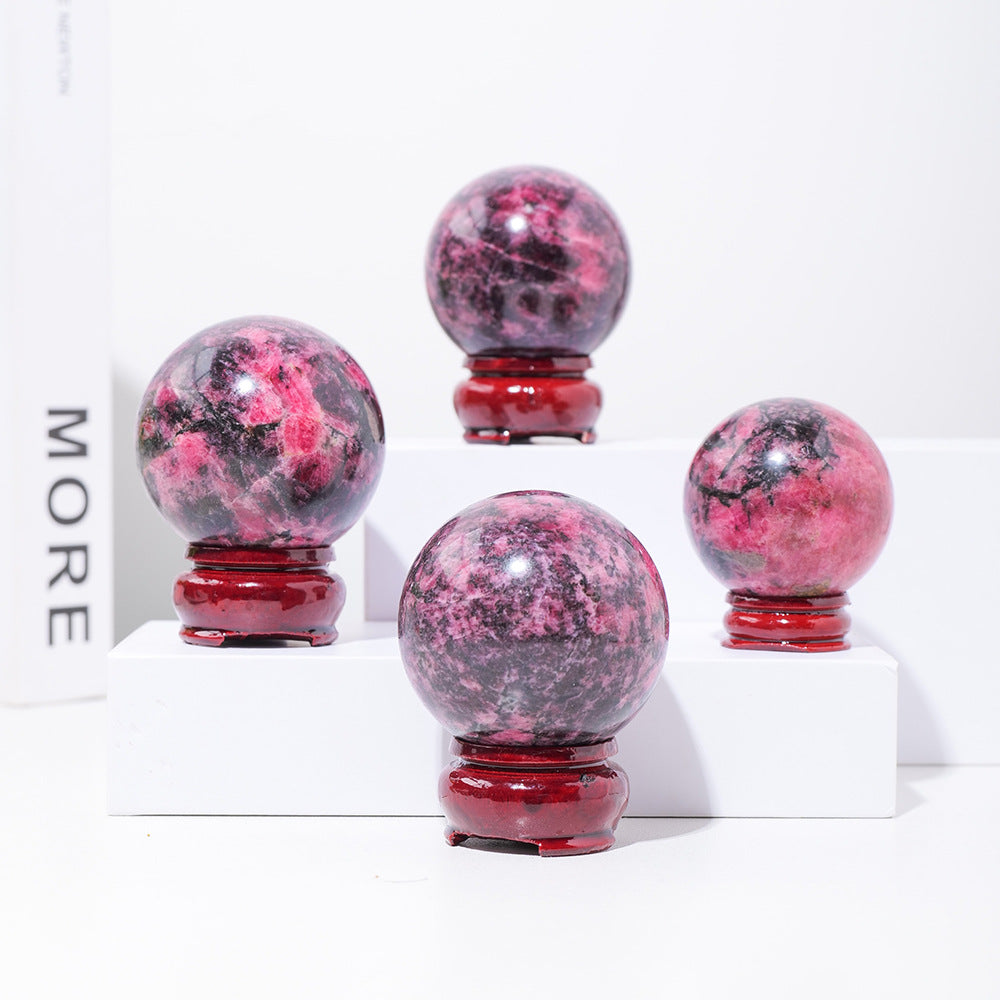 Natural Rhodonite ball/sphere