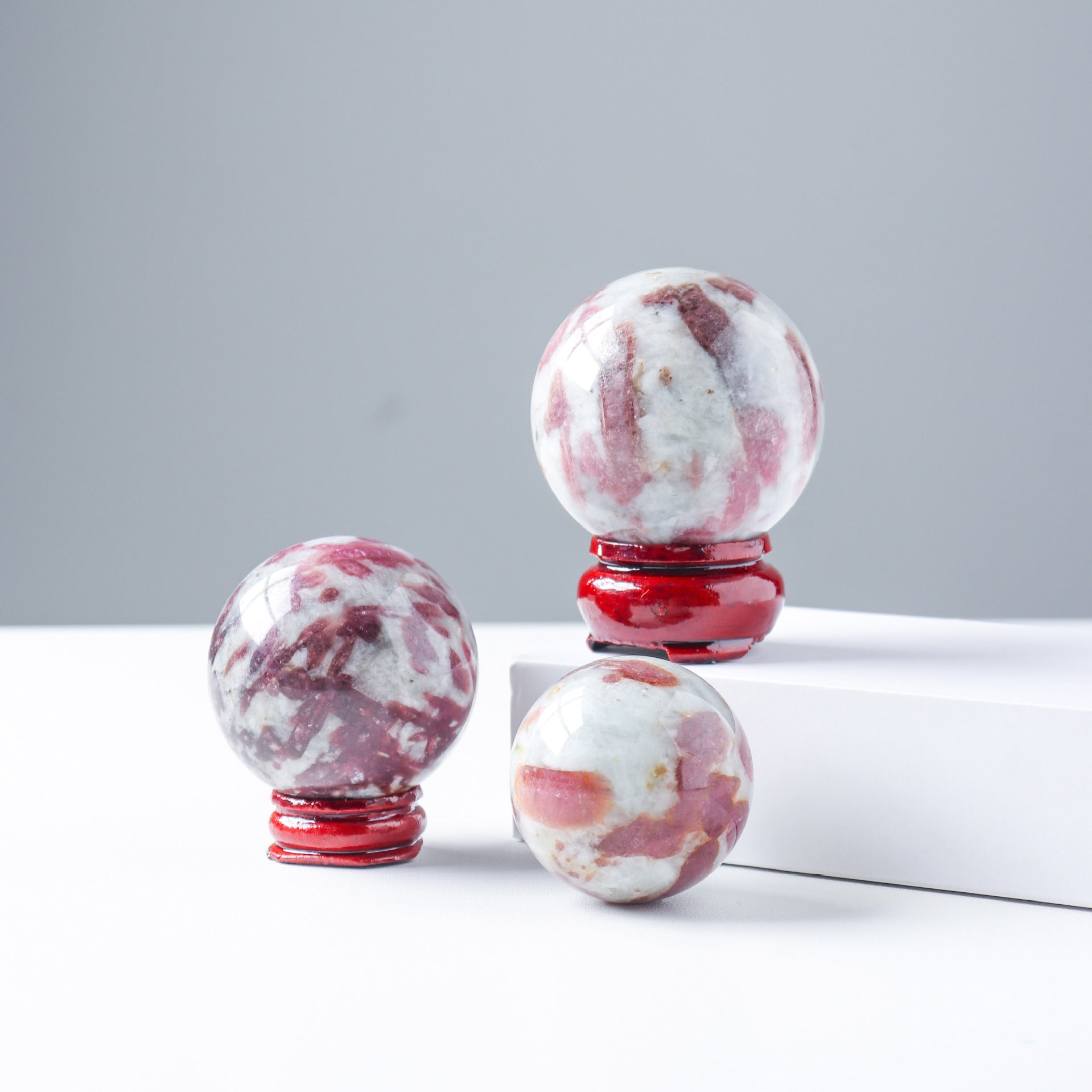 pink tourmaline crystal ball/sphere