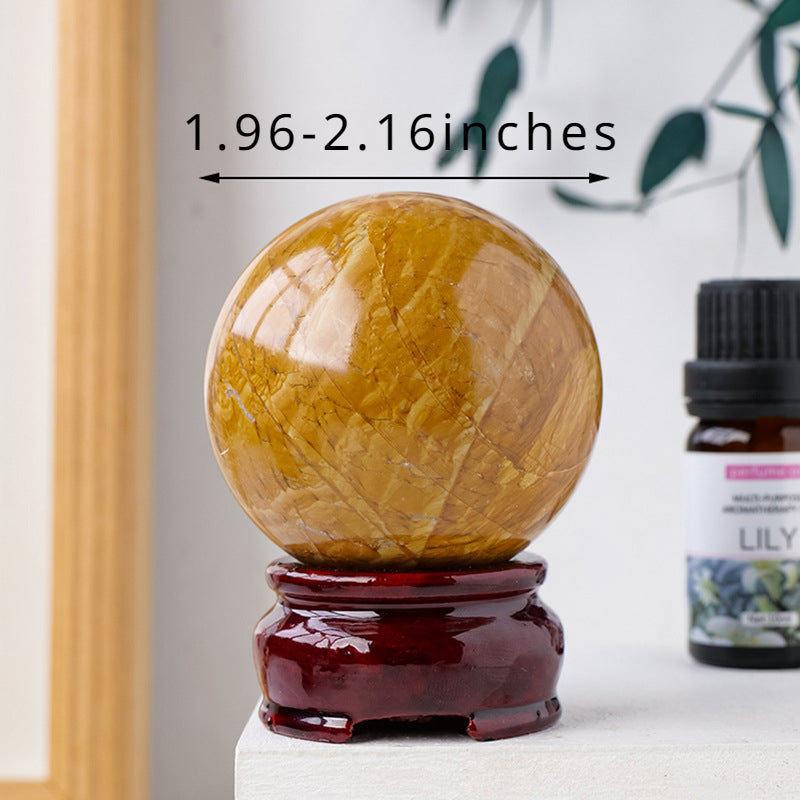 Serpenggiant /wood jasper stone crystal ball/sphere